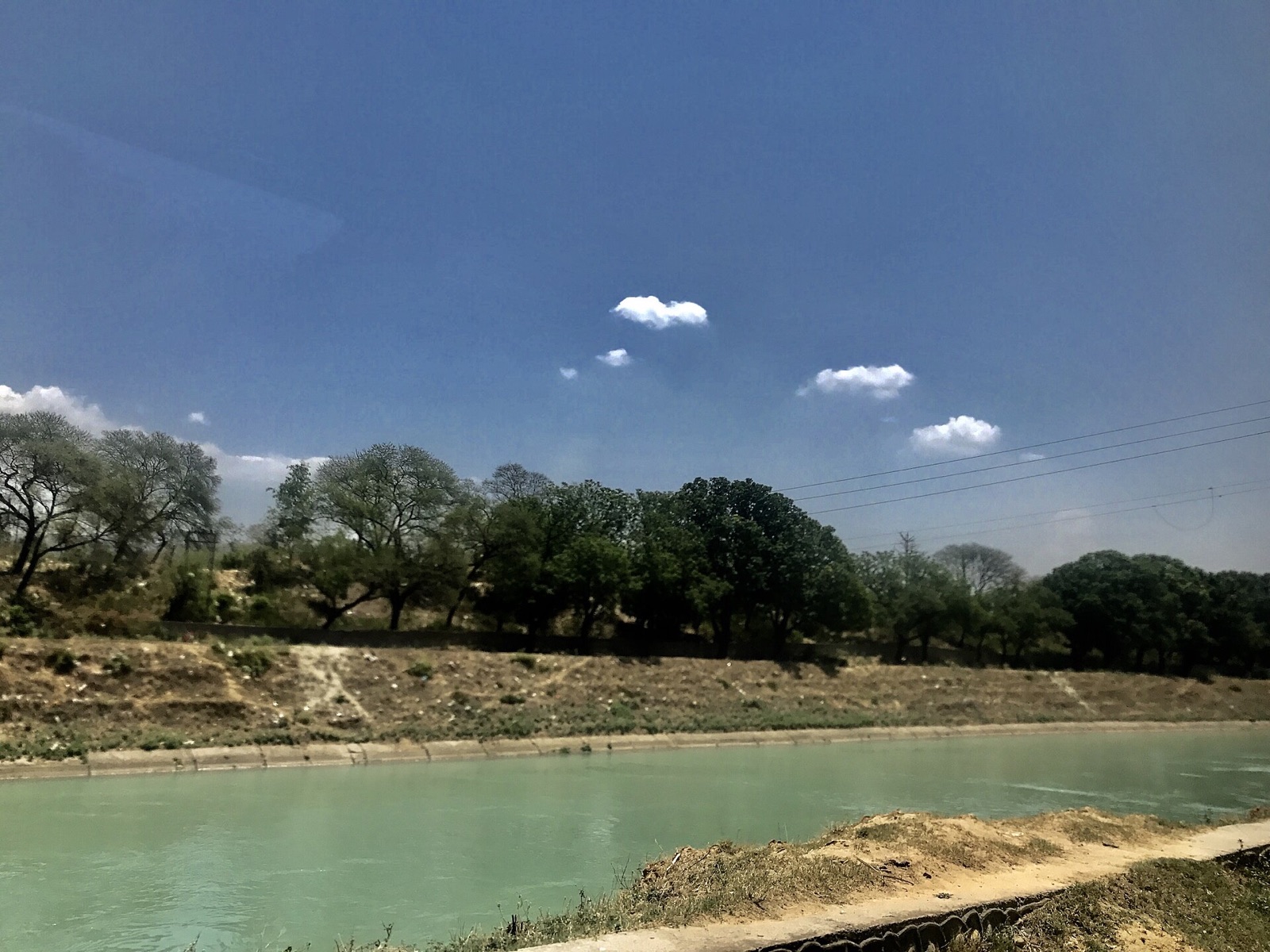 The Sutlej River flowing through the Punjab landscape